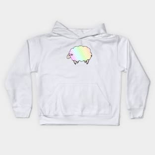 Pastel Rainbow Polkadot Sheep Kids Hoodie